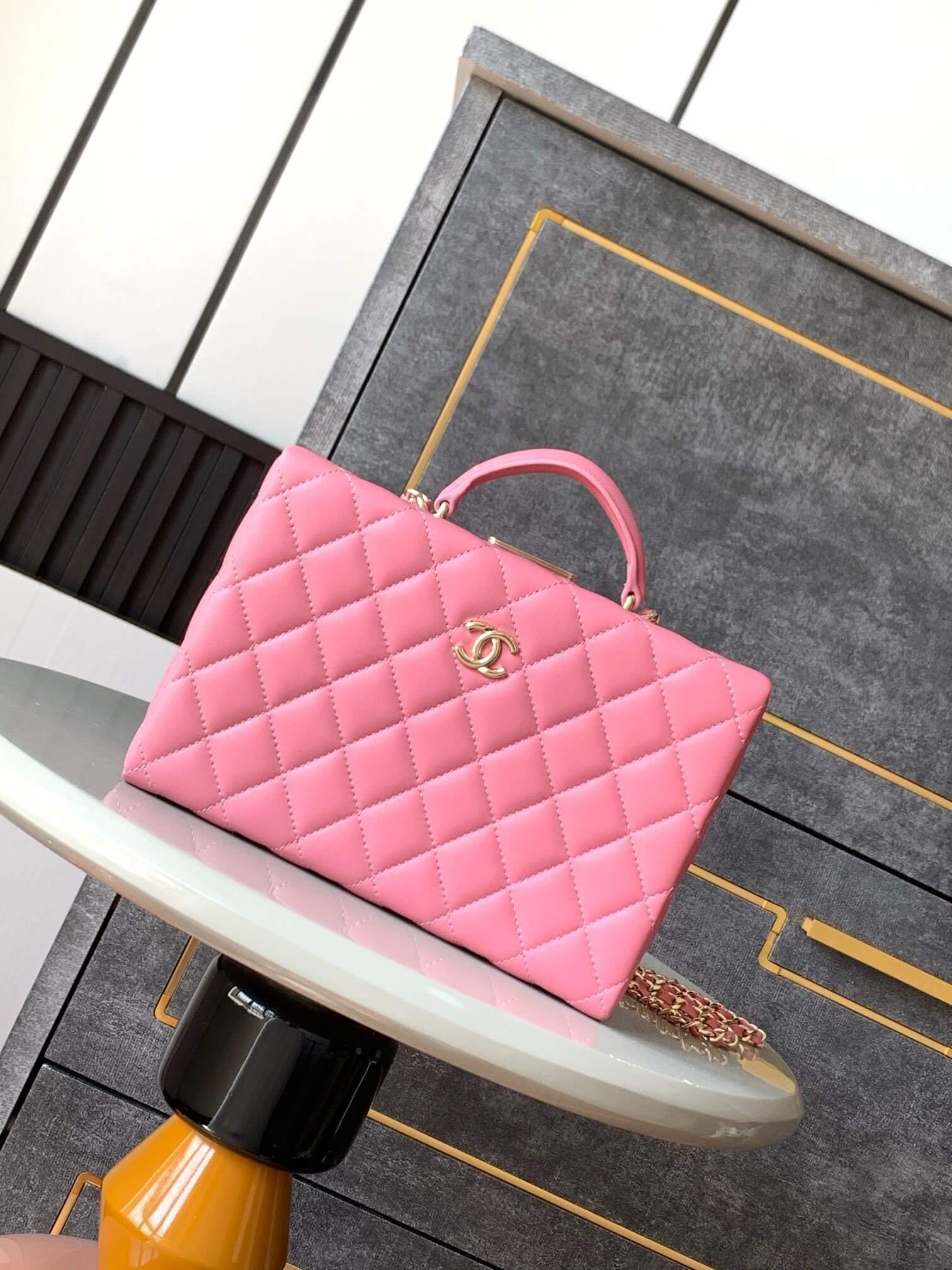 Chanel Mini - Small Flap Bag with a Top Handle Quilted Lambskin Leather Shoulder Crossbody Handbag - Image 64
