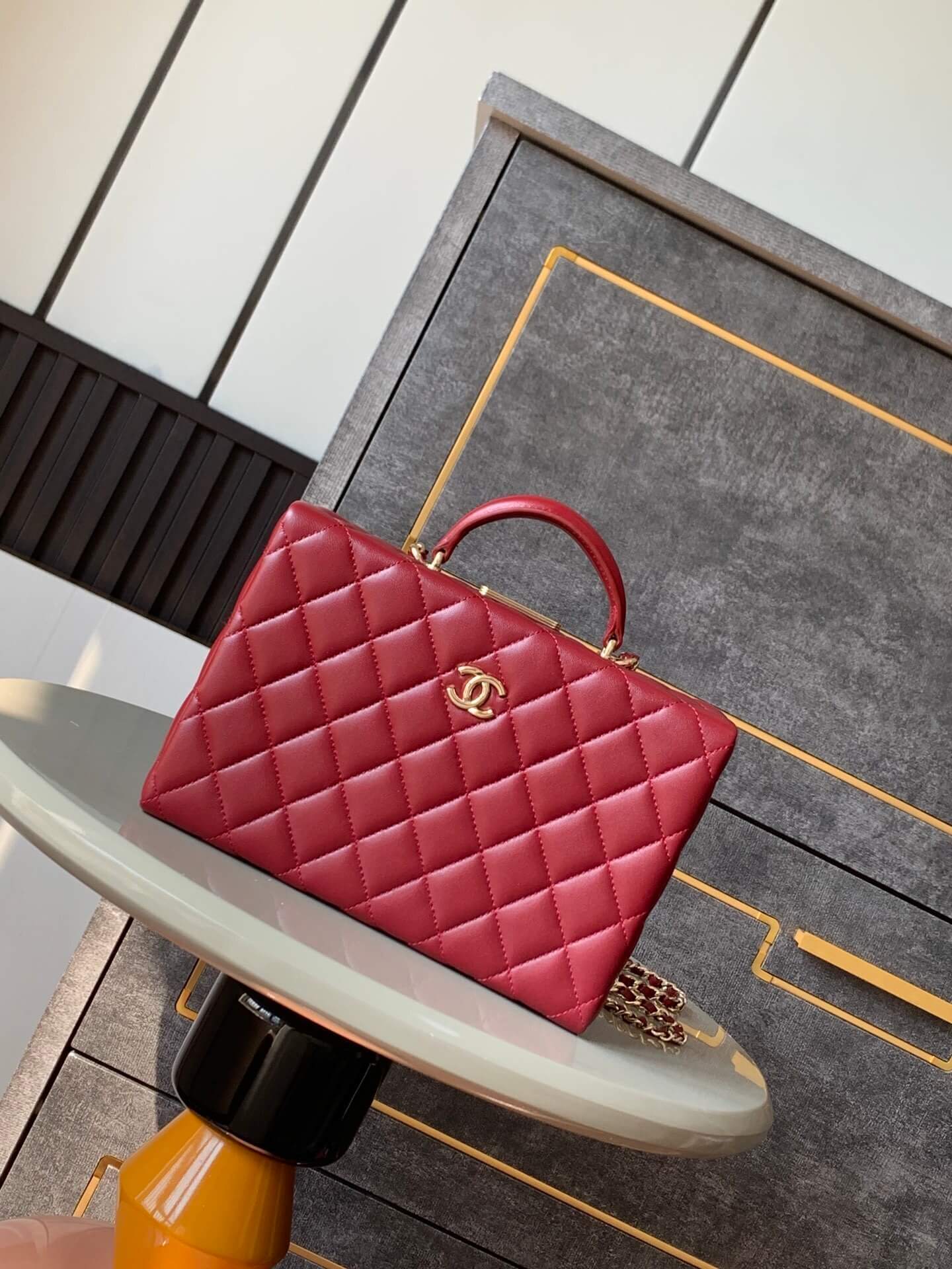 Chanel Mini - Small Flap Bag with a Top Handle Quilted Lambskin Leather Shoulder Crossbody Handbag - Image 46