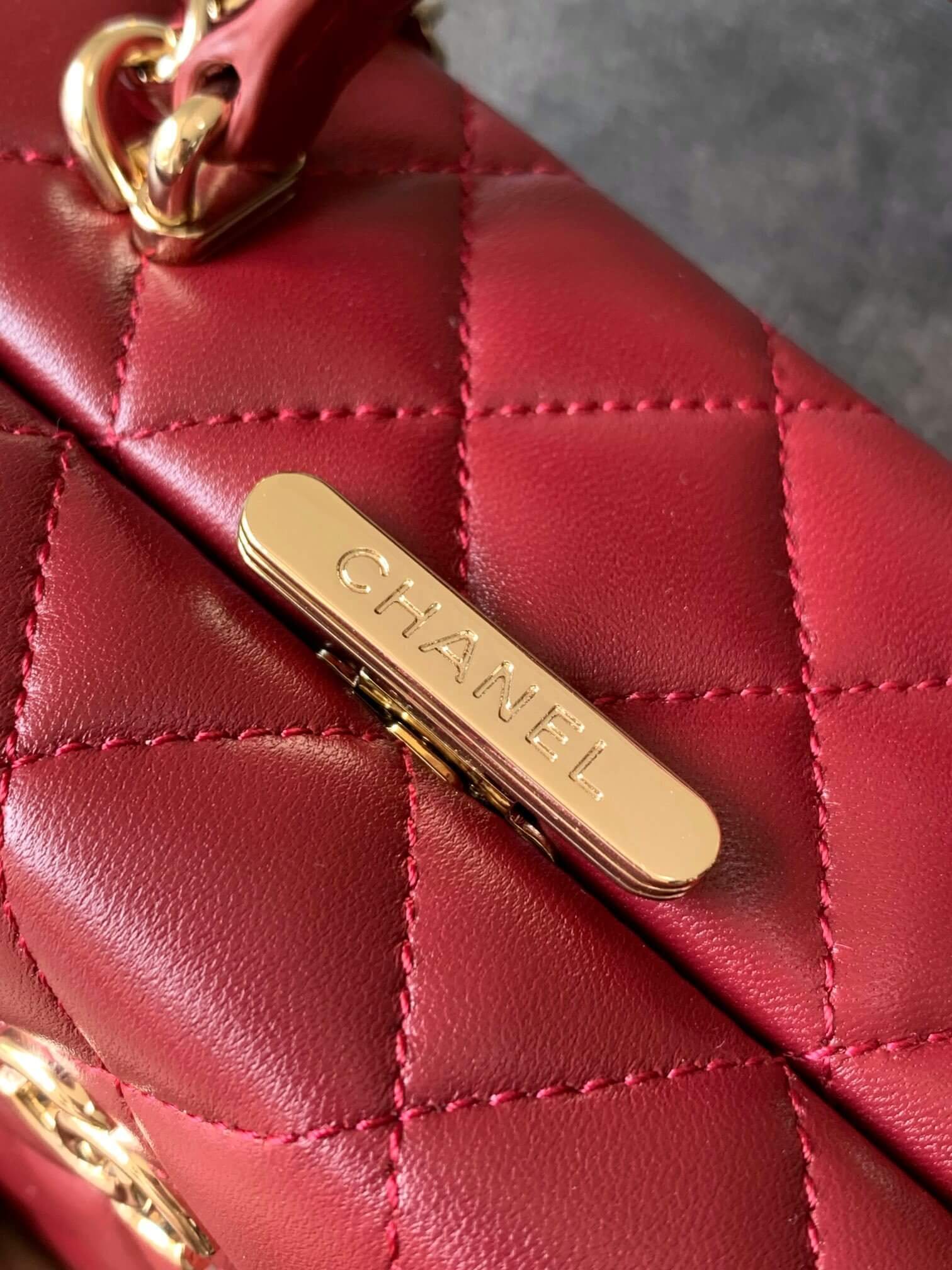 Chanel Mini - Small Flap Bag with a Top Handle Quilted Lambskin Leather Shoulder Crossbody Handbag - Image 50