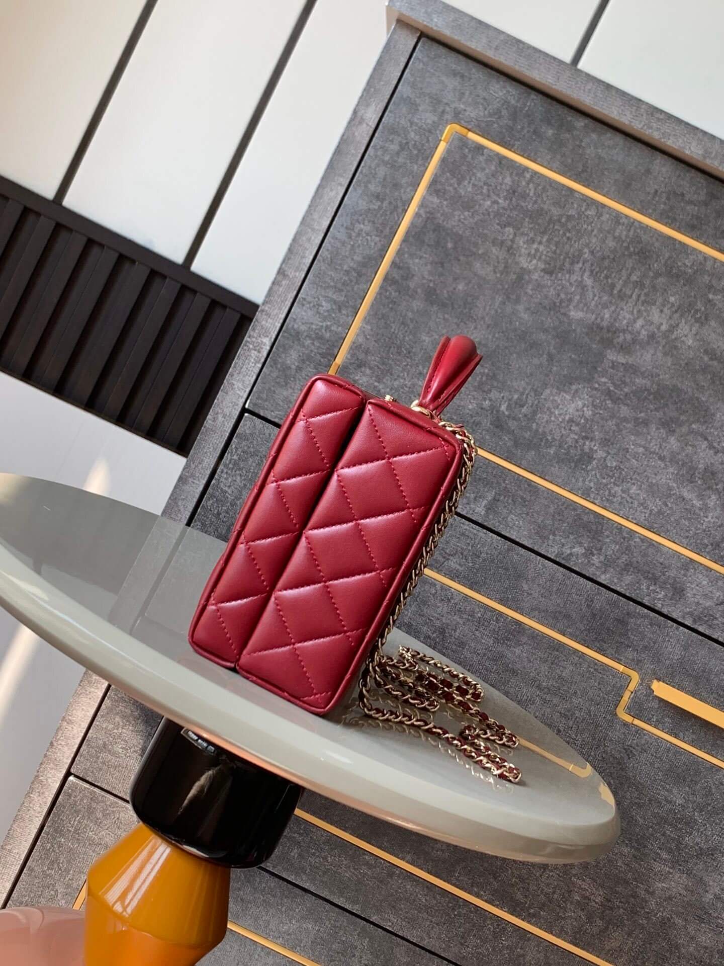 Chanel Mini - Small Flap Bag with a Top Handle Quilted Lambskin Leather Shoulder Crossbody Handbag - Image 53