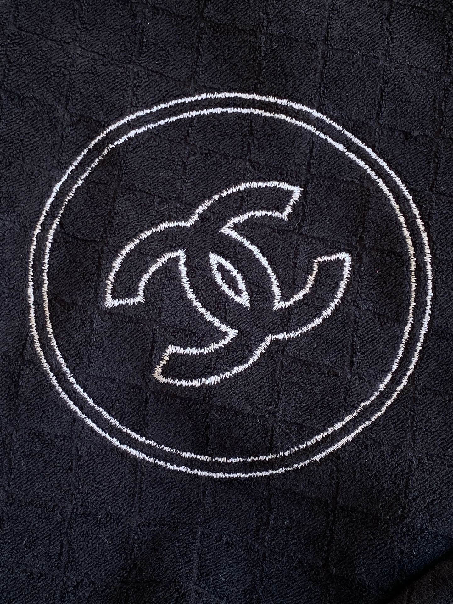 Chanel terry-cloth Coco Beach Tote Shopping Shoulder Bag - Image 14