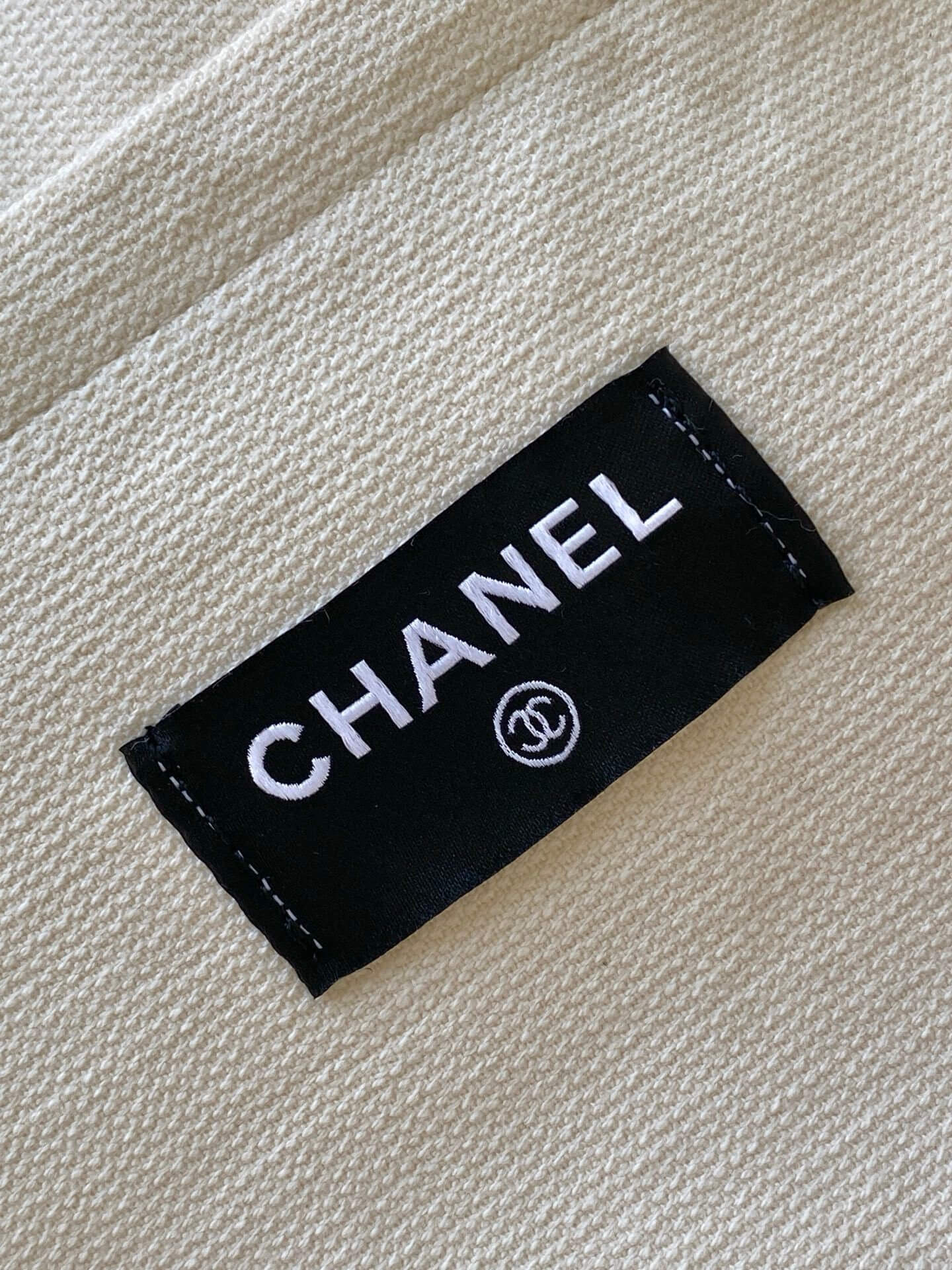 Chanel terry-cloth Coco Beach Tote Shopping Shoulder Bag - Image 4