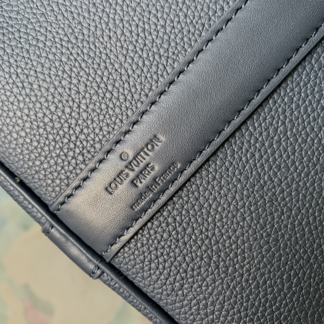 Louis Vuitton LV Aerogram leather Keepall Bandoulière 50 Shoulder Handbag M11693 Ink Blue M21420 Black M21536 Khaki - Orange - Image 7