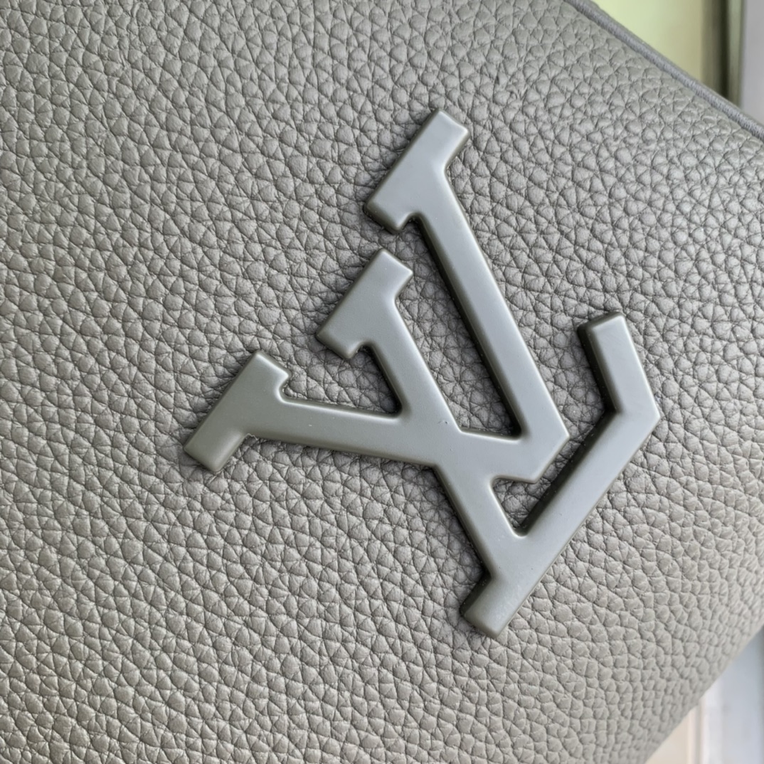 Louis Vuitton LV Aerogram leather Keepall Bandoulière 50 Shoulder Handbag M11693 Ink Blue M21420 Black M21536 Khaki - Orange - Image 22