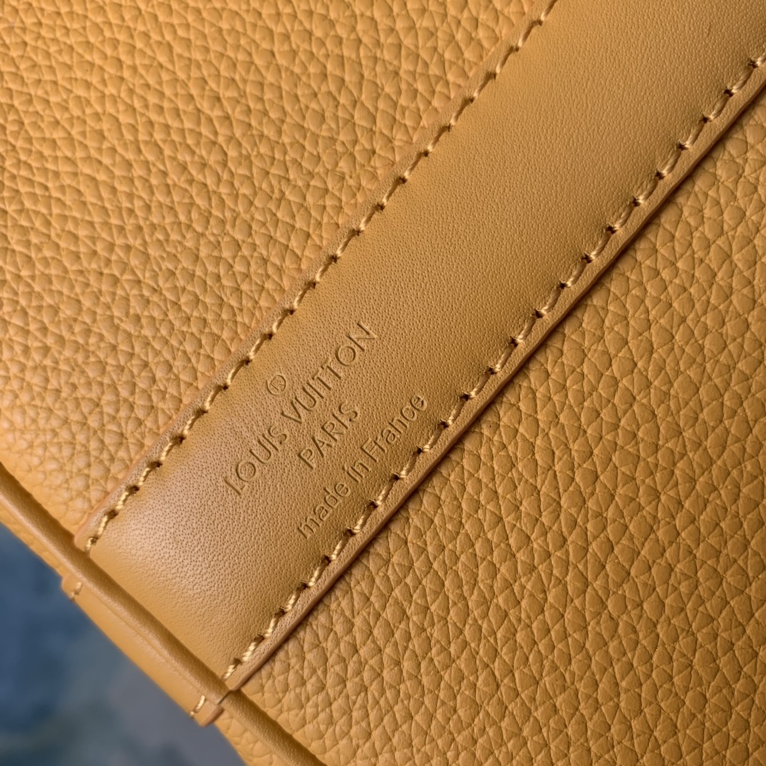 Louis Vuitton LV Aerogram leather Keepall Bandoulière 50 Shoulder Handbag M11693 Ink Blue M21420 Black M21536 Khaki - Orange - Image 33