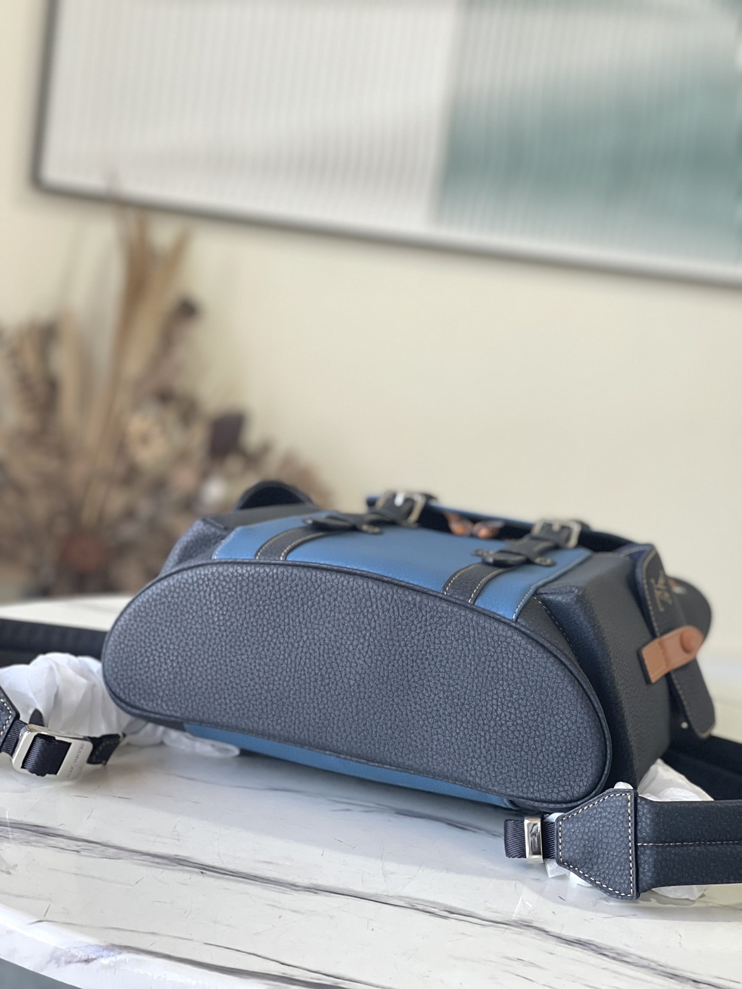 Louis Vuitton LV Christopher PM Backpack Bag M21373 Navy Blue - Image 9