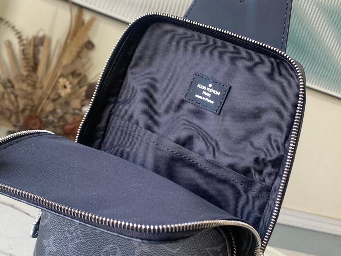 Louis Vuitton LV Monogram Eclipse Canvas Avenue shoulder Slingbag N41517 Black - Image 4